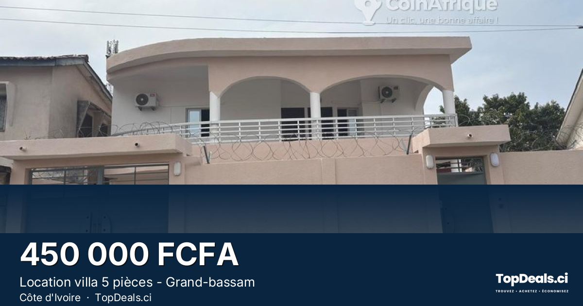 Aperçu du partage – Location villa 5 pièces - Grand-bassam