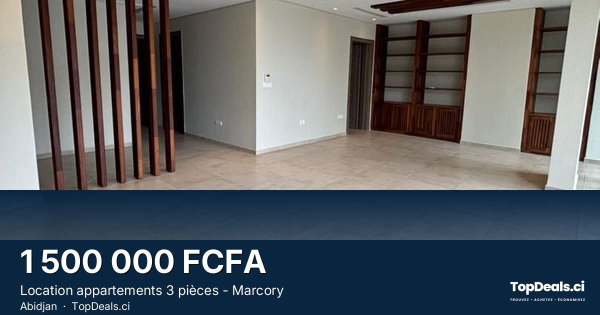 Aperçu du partage – Location appartements 3 pièces - Marcory