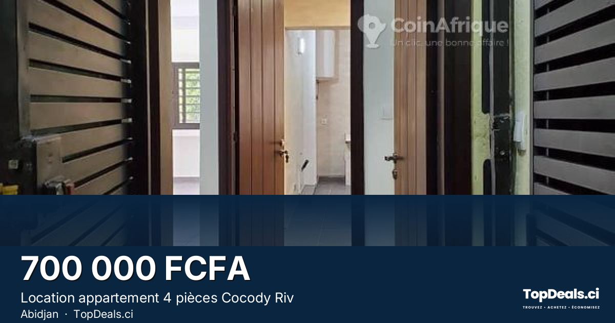Aperçu du partage – Location appartement 4 pièces Cocody Riv