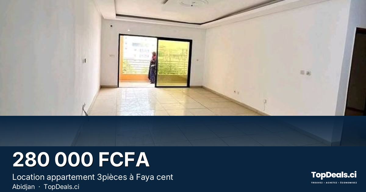 Aperçu du partage – Location appartement 3pièces à Faya cent