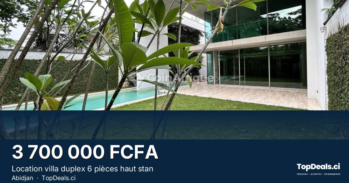 Aperçu du partage – Location villa duplex 6 pièces haut stan