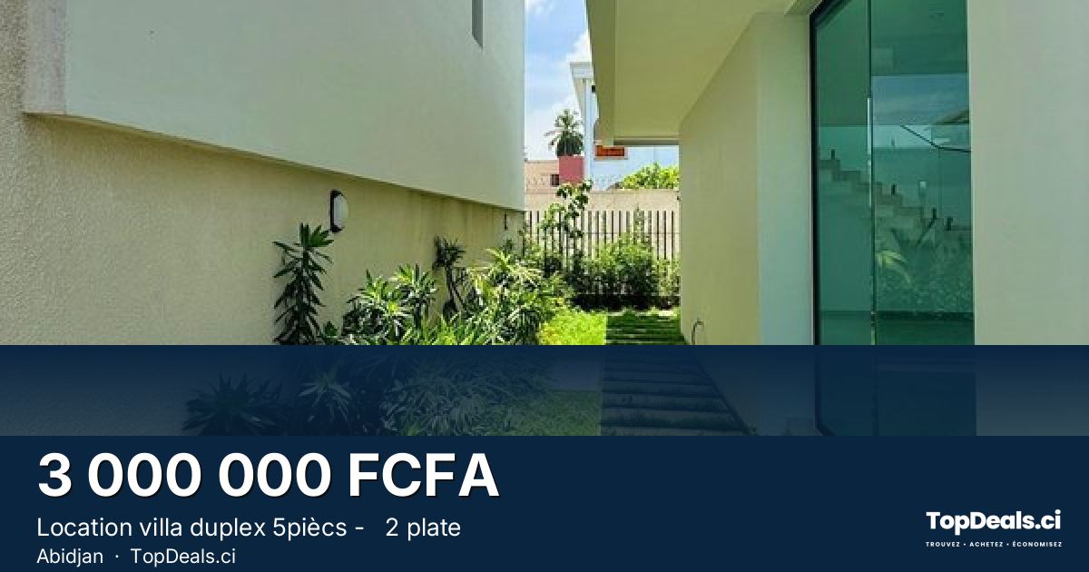 Aperçu du partage – Location villa duplex 5piècs -   2 plate