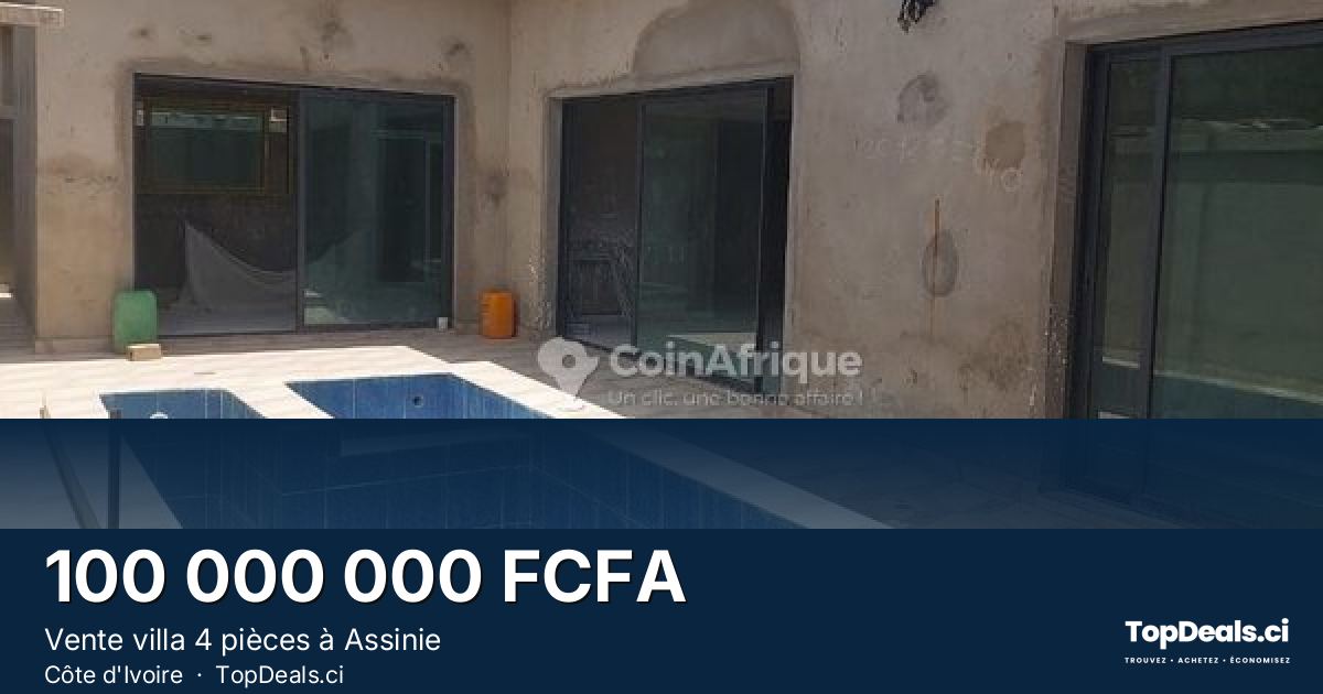 Aperçu du partage – Vente villa 4 pièces à Assinie