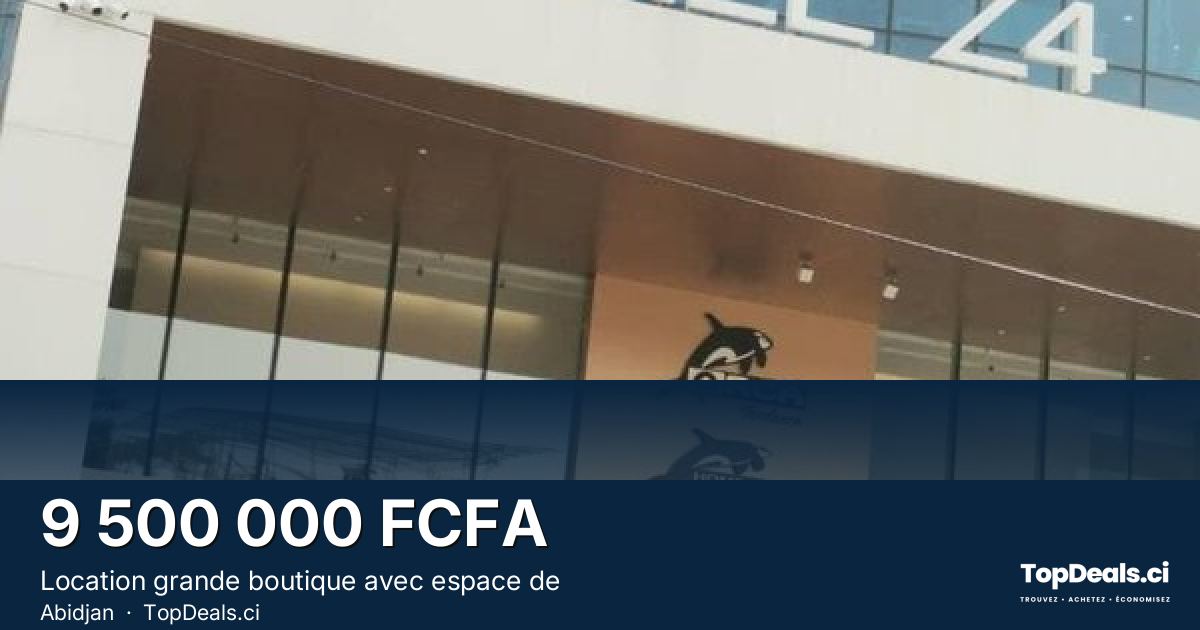 Aperçu du partage – Location grande boutique avec espace de