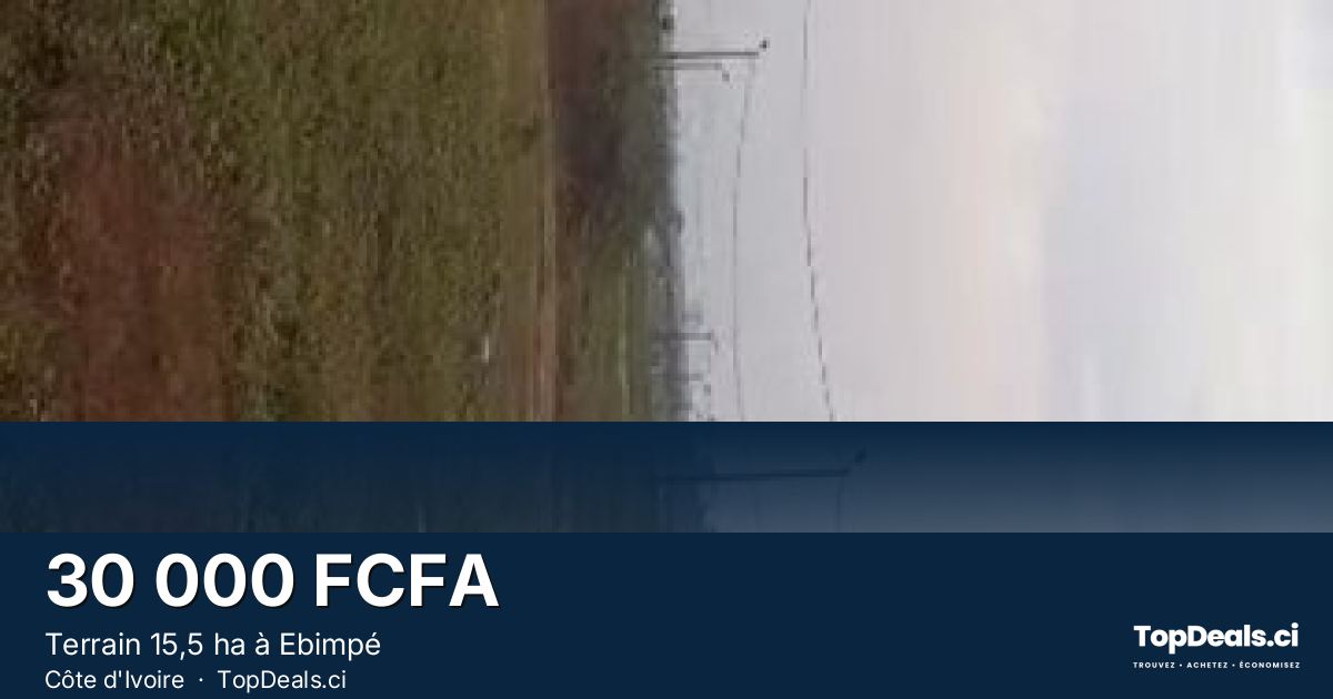 Aperçu du partage – Terrain 15,5 ha à Ebimpé