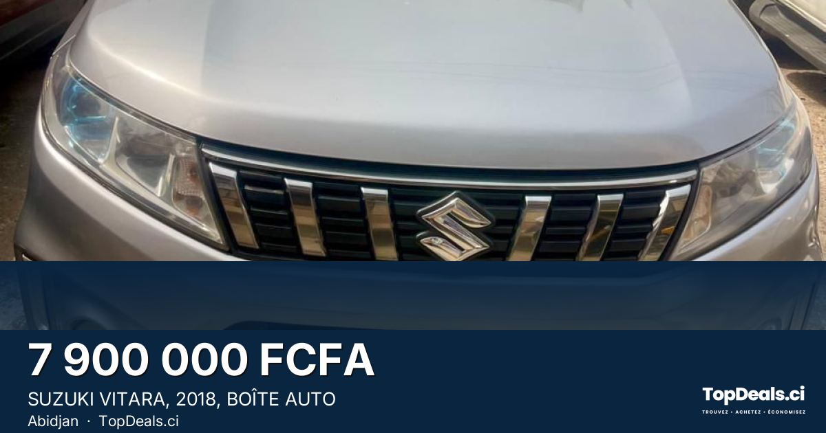 Aperçu du partage – SUZUKI VITARA, 2018, BOÎTE AUTO