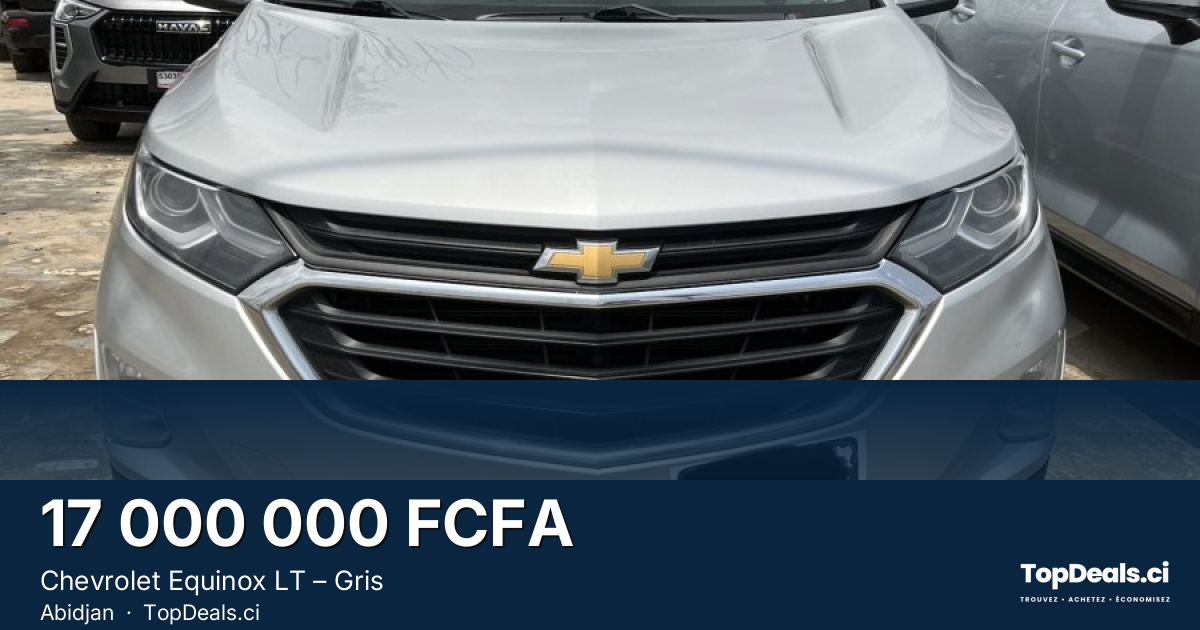 Aperçu du partage – Chevrolet Equinox LT – Gris