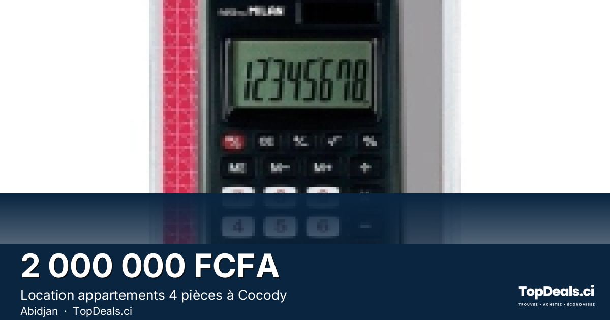 Aperçu du partage – Location appartements 4 pièces à Cocody