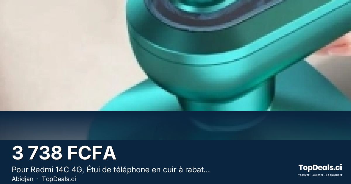Aperçu du partage – Pour Redmi 14C 4G, Étui de téléphone en cuir à rabat portefeuille en motif diamant (Noir)