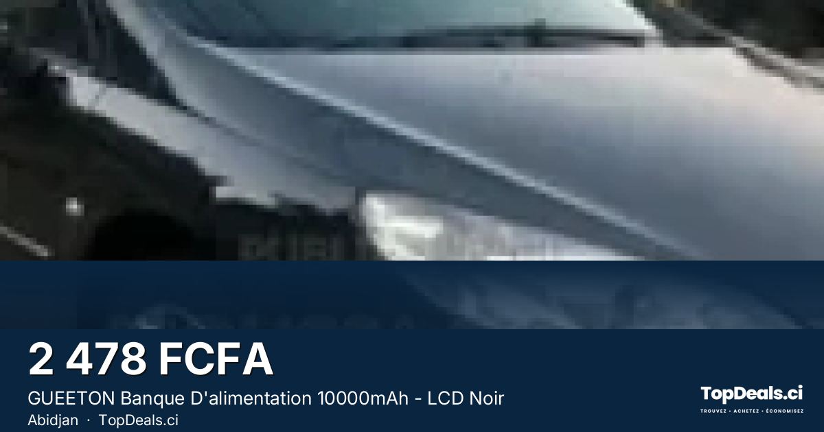Aperçu du partage – GUEETON Banque D'alimentation 10000mAh - LCD Noir