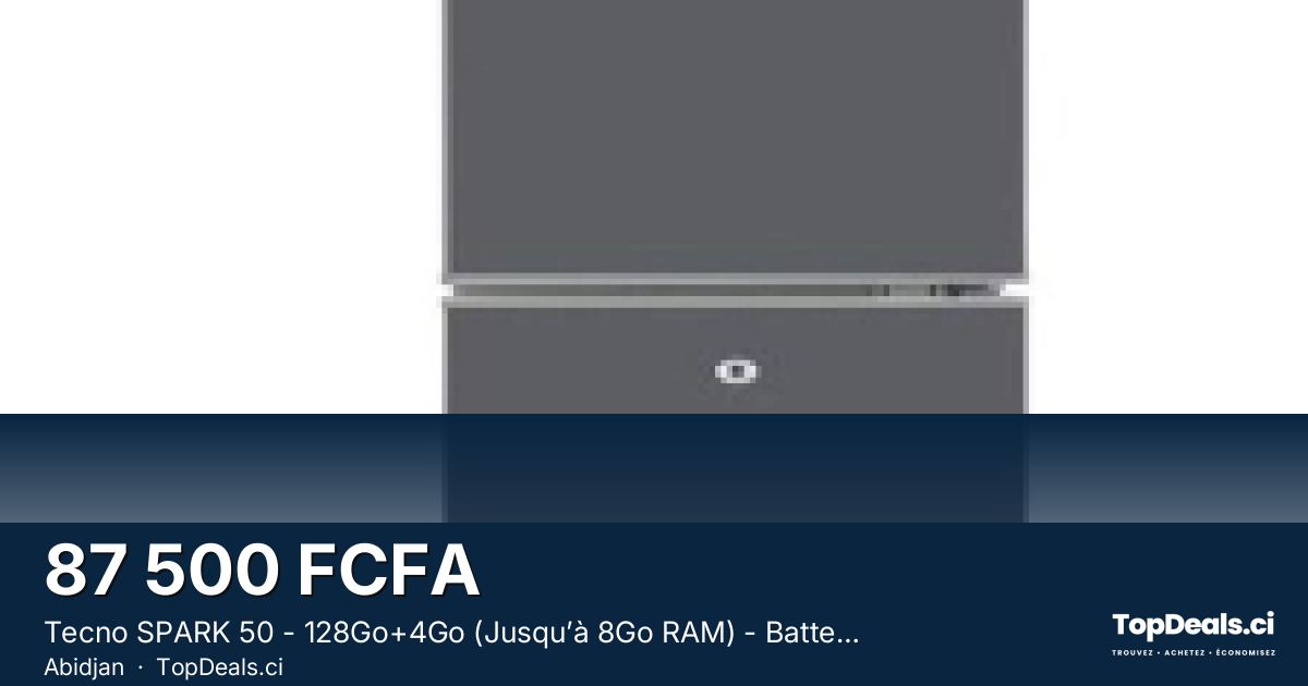 Aperçu du partage – Tecno SPARK 50 - 128Go+4Go (Jusqu’à 8Go RAM) - Batterie 6700mAh - 50MP AI Cam