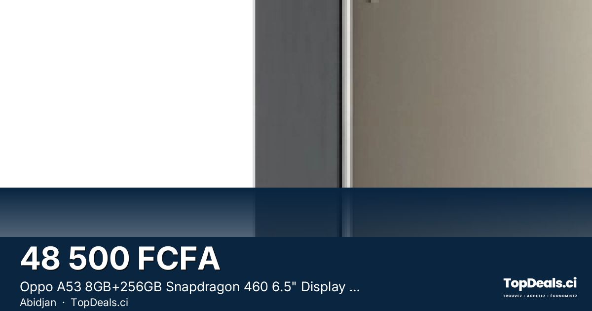 Aperçu du partage – Oppo A53 8GB+256GB Snapdragon 460 6.5" Display 5000mAh 16 MP Camera Sim Free Andro...