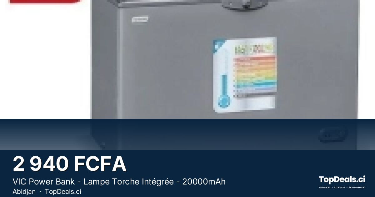 Aperçu du partage – VIC Power Bank - Lampe Torche Intégrée - 20000mAh