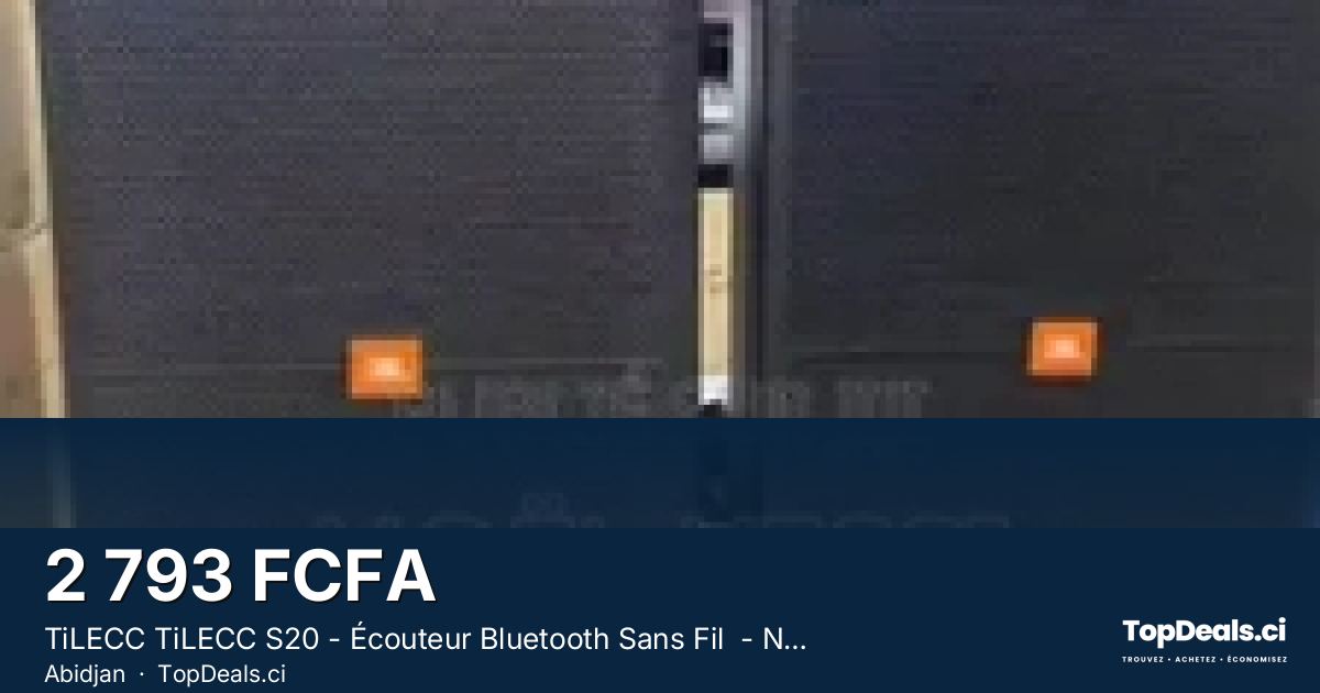 Aperçu du partage – TiLECC TiLECC S20 - Écouteur Bluetooth Sans Fil  - Noir