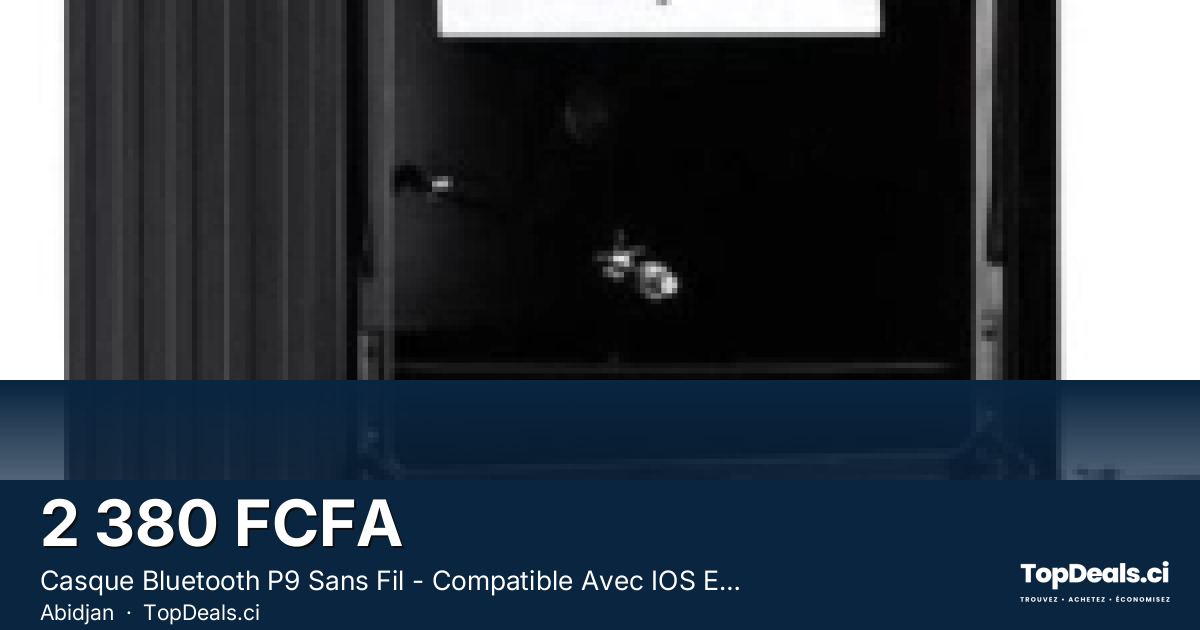 Aperçu du partage – Casque Bluetooth P9 Sans Fil - Compatible Avec IOS Et Android