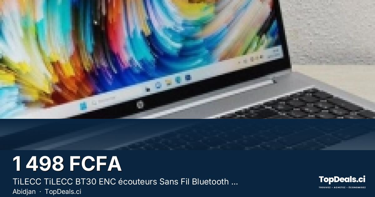 Aperçu du partage – TiLECC TiLECC BT30 ENC écouteurs Sans Fil Bluetooth à Suppression De Bruit