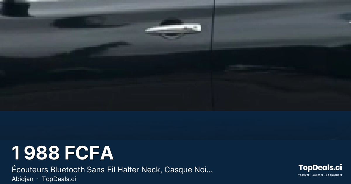 Aperçu du partage – Écouteurs Bluetooth Sans Fil Halter Neck, Casque Noir