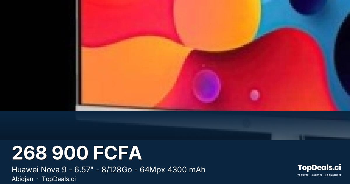 Aperçu du partage – Huawei Nova 9 - 6.57" - 8/128Go - 64Mpx 4300 mAh