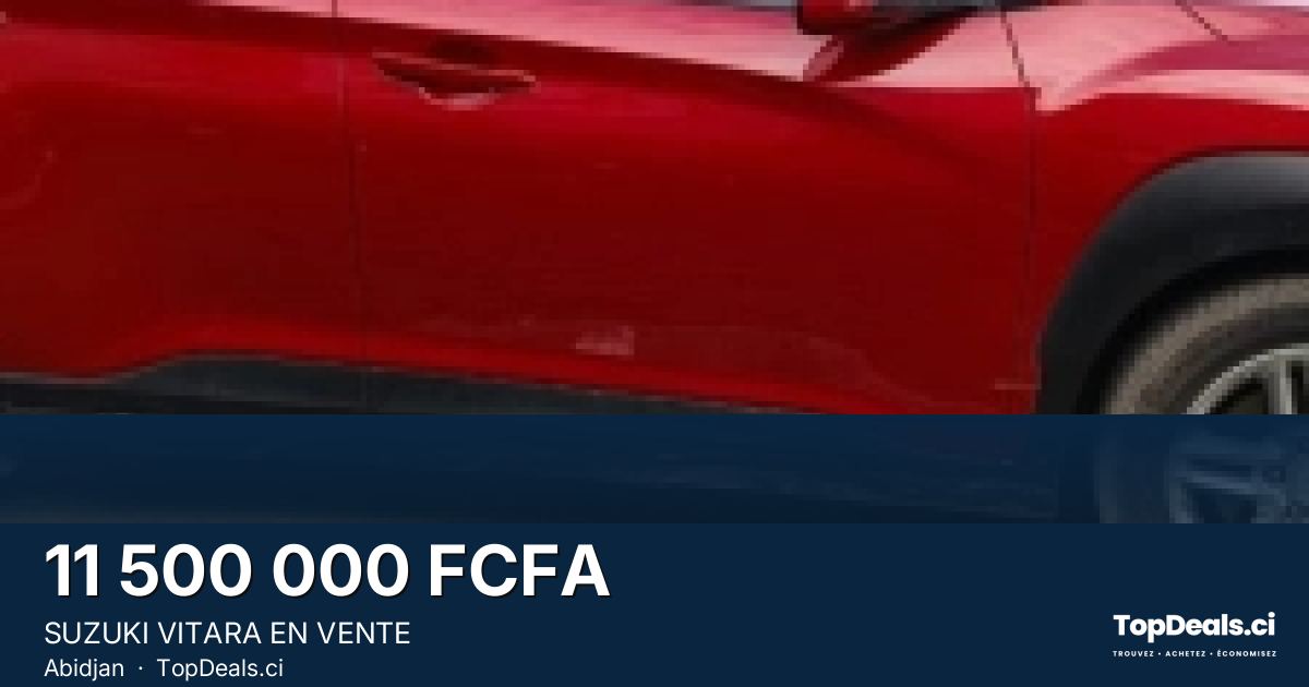 Aperçu du partage – SUZUKI VITARA EN VENTE