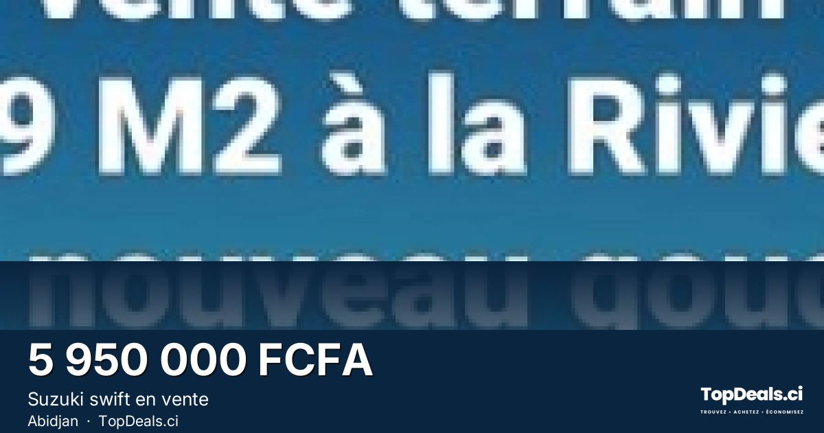 Aperçu du partage – Suzuki swift en vente