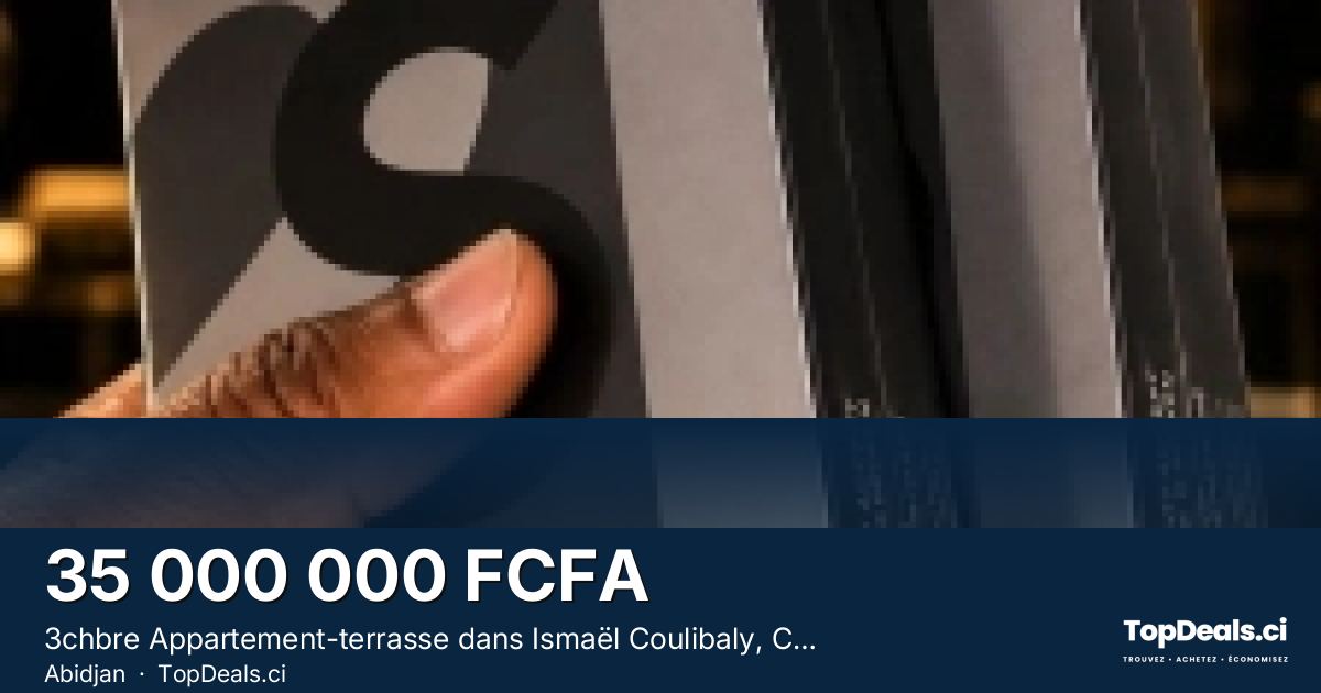 Aperçu du partage – 3chbre Appartement-terrasse dans Ismaël Coulibaly, Cocody à Vendre