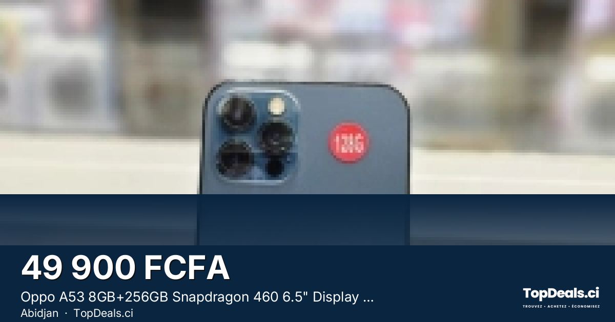 Aperçu du partage – Oppo A53 8GB+256GB Snapdragon 460 6.5" Display 5000mAh 16 MP Camera Sim Free Andro...