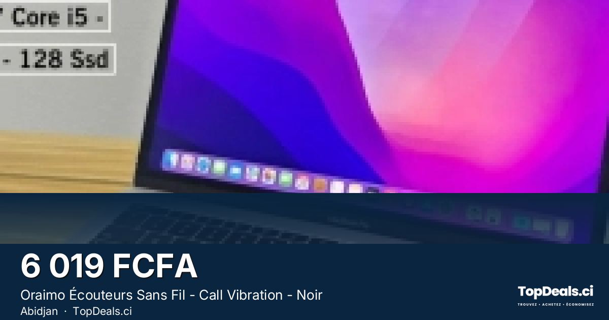 Aperçu du partage – Oraimo Écouteurs Sans Fil - Call Vibration - Noir