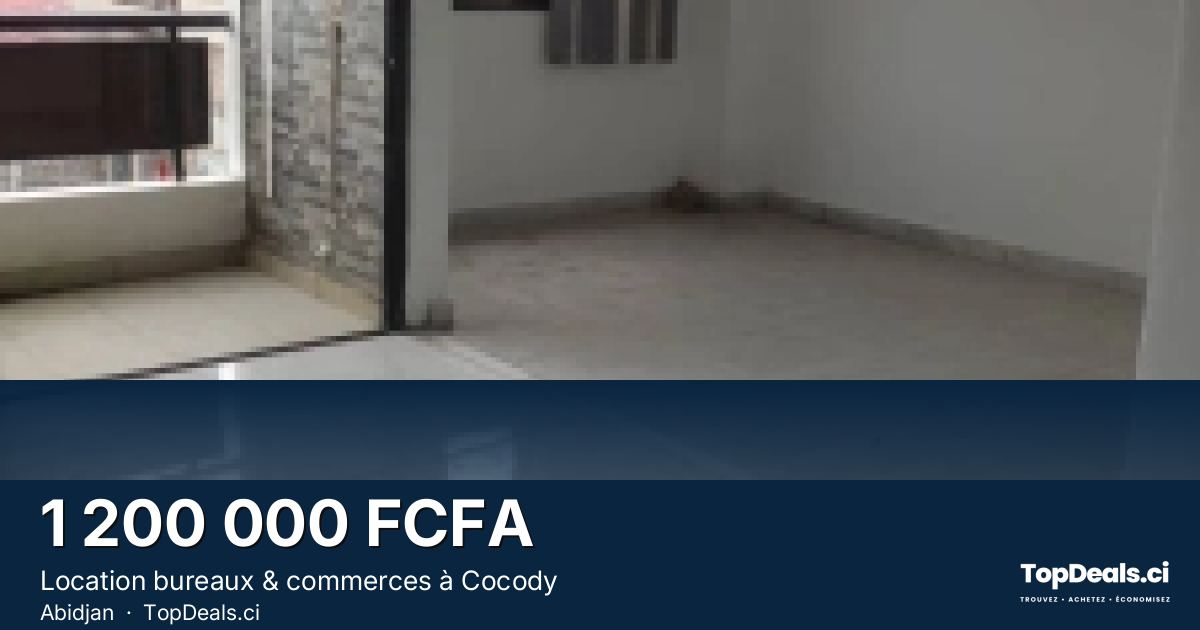 Aperçu du partage – Location bureaux & commerces à Cocody