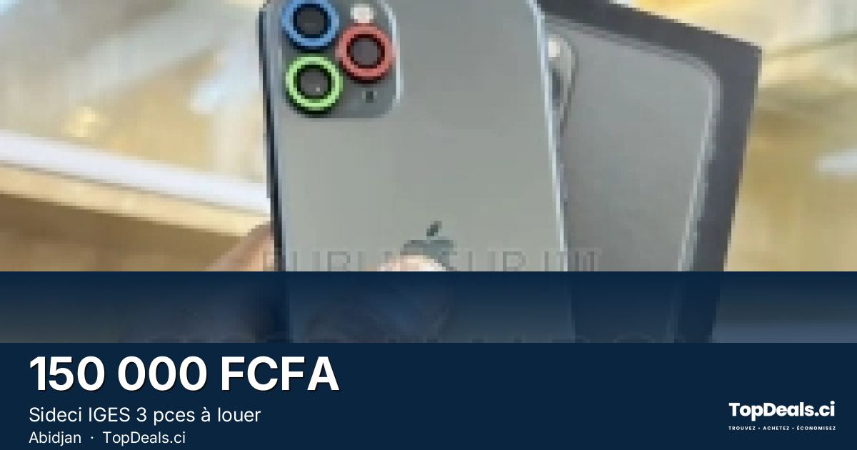 Aperçu du partage – Sideci IGES 3 pces à louer