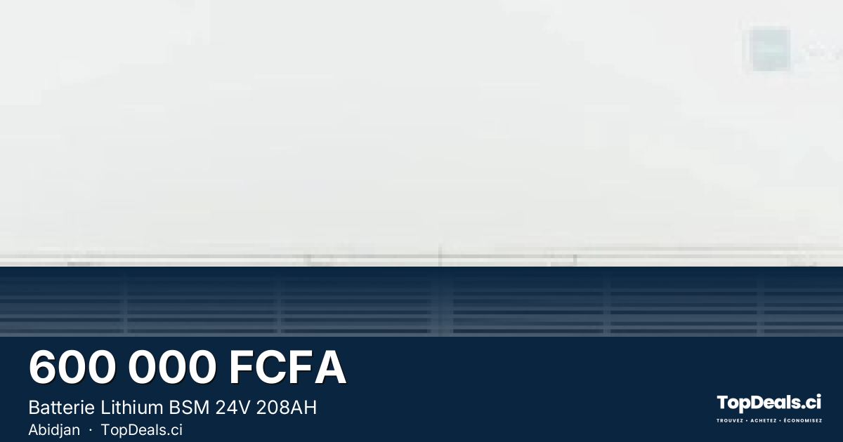 Aperçu du partage – Batterie Lithium BSM 24V 208AH