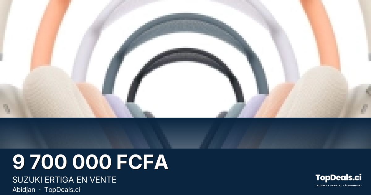 Aperçu du partage – SUZUKI ERTIGA EN VENTE