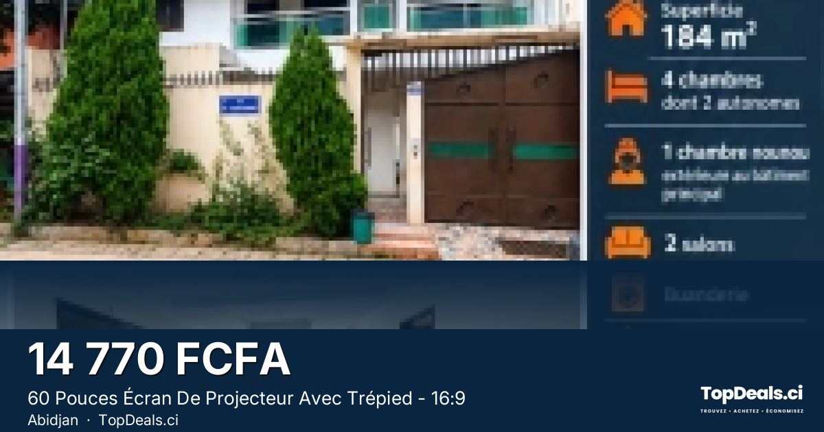 Aperçu du partage – 60 Pouces Écran De Projecteur Avec Trépied - 16:9