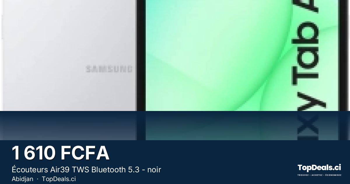 Aperçu du partage – Écouteurs Air39 TWS Bluetooth 5.3 - noir