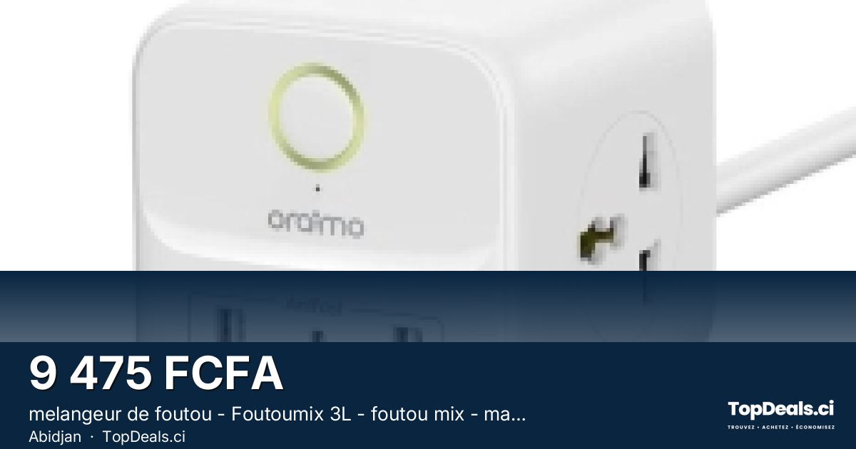 Aperçu du partage – melangeur de foutou - Foutoumix 3L - foutou mix - machine à pilé foutou - machines de f...