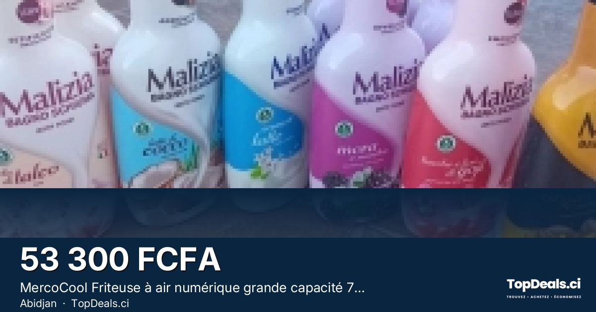Aperçu du partage – MercoCool Friteuse à air numérique grande capacité 7L.