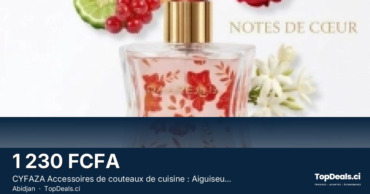 Aperçu du partage – CYFAZA Accessoires de couteaux de cuisine : Aiguiseur de couteaux en 3 étapes aide à ré...
