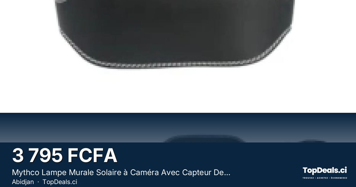 Aperçu du partage – Mythco Lampe Murale Solaire à Caméra Avec Capteur De Mouvement 77 LED IP65