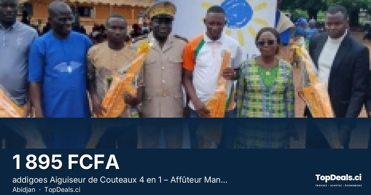 Aperçu du partage – addigoes Aiguiseur de Couteaux 4 en 1 – Affûteur Manuel 3 Étapes avec Carbure de Tungst...