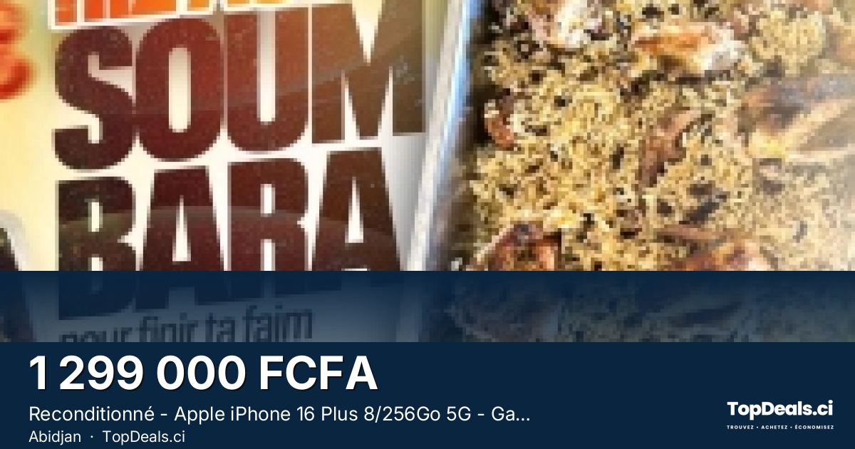 Aperçu du partage – Reconditionné - Apple iPhone 16 Plus 8/256Go 5G - Garantie 12 mois