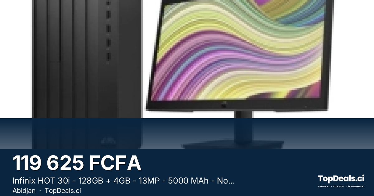 Aperçu du partage – Infinix HOT 30i - 128GB + 4GB - 13MP - 5000 MAh - Noir - 12 Mois Garantie