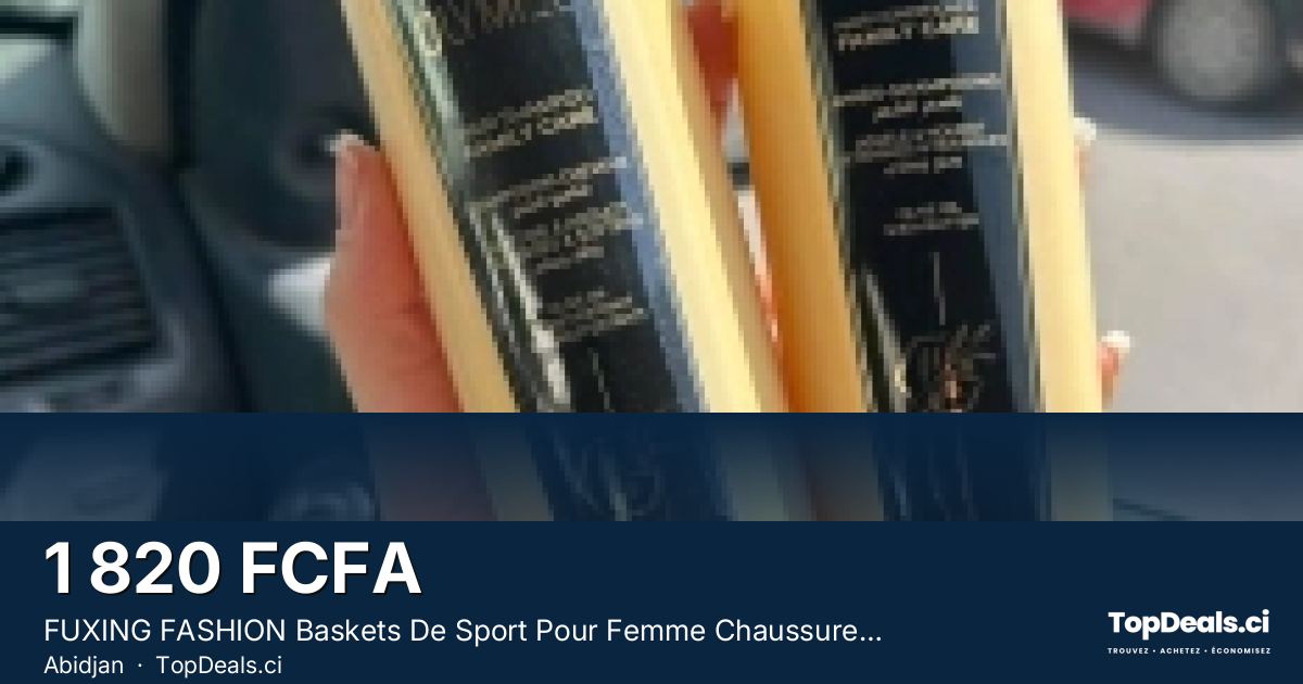 Aperçu du partage – FUXING FASHION Baskets De Sport Pour Femme Chaussures Noir