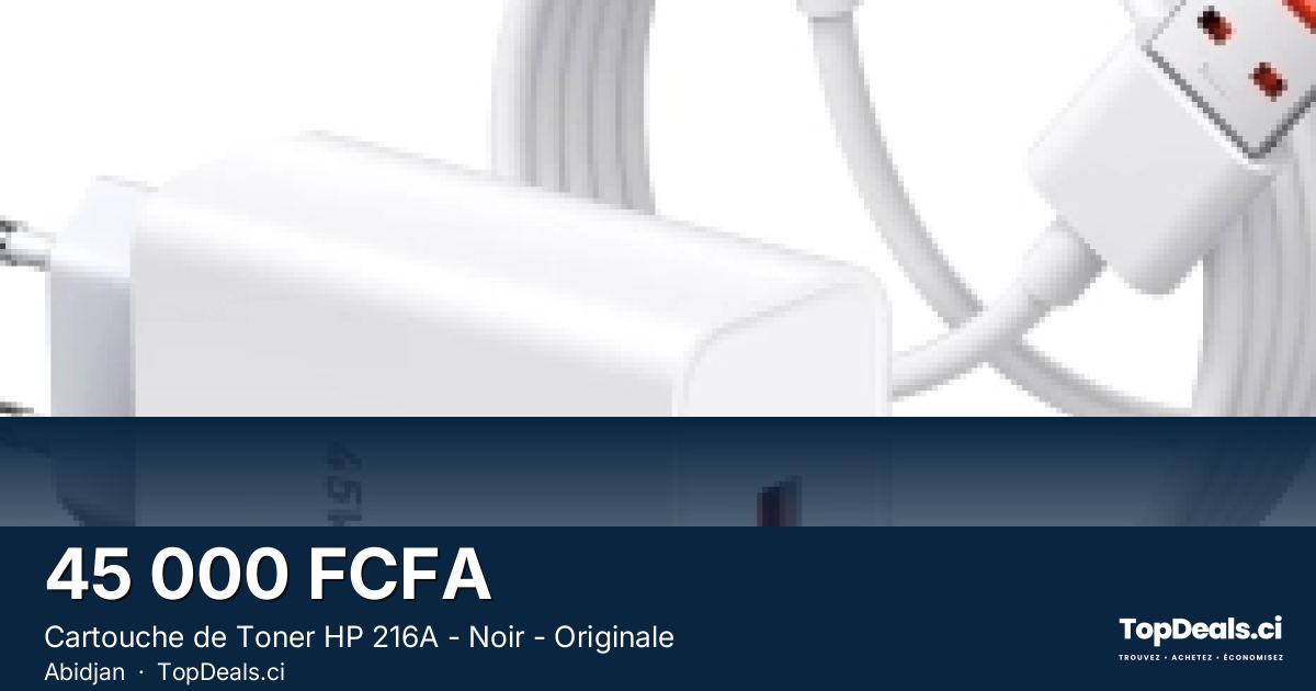 Aperçu du partage – Cartouche de Toner HP 216A - Noir - Originale