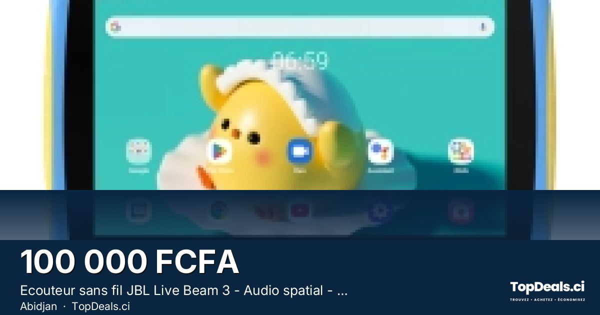 Aperçu du partage – Ecouteur sans fil JBL Live Beam 3 - Audio spatial - IP55 - Réduction de bruit adaptative avec c