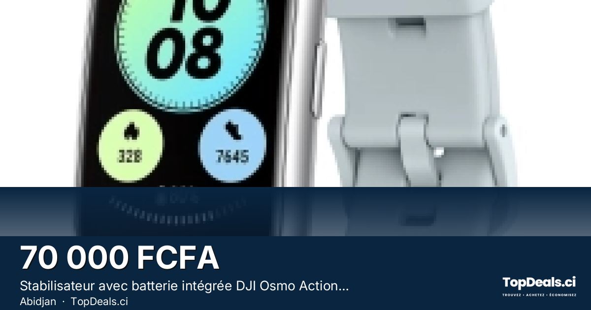 Aperçu du partage – Stabilisateur avec batterie intégrée DJI Osmo Action multifonctionnelle - 4900mAh - 7h d’autono