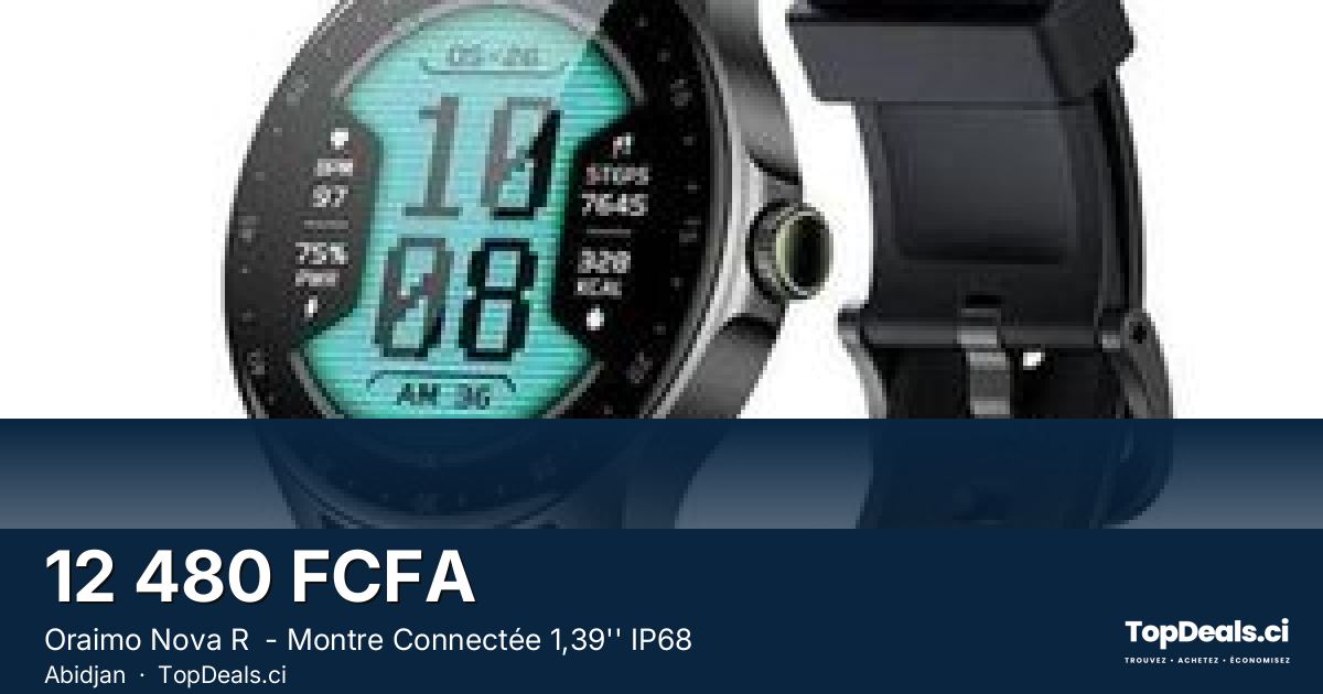 Aperçu du partage – Oraimo Nova R  - Montre Connectée 1,39'' IP68