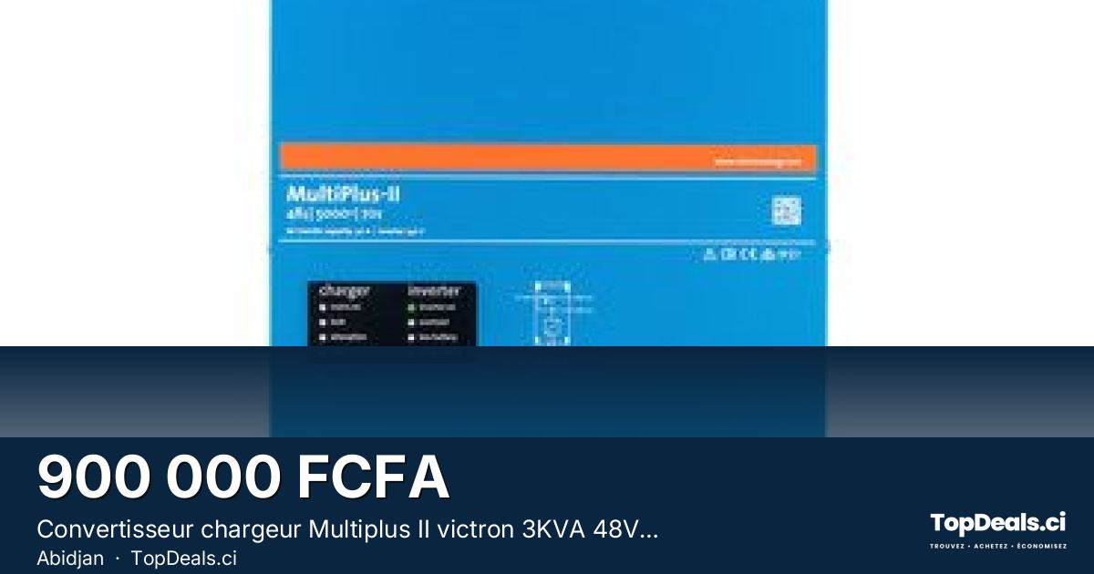 Aperçu du partage – Convertisseur chargeur Multiplus II victron 3KVA 48V 35A