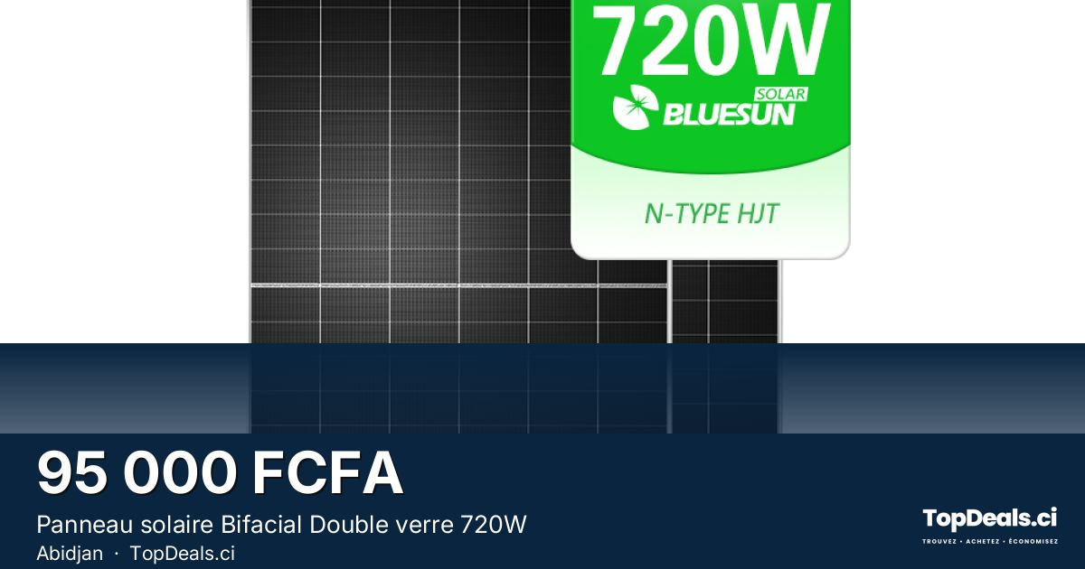 Aperçu du partage – Panneau solaire Bifacial Double verre 720W