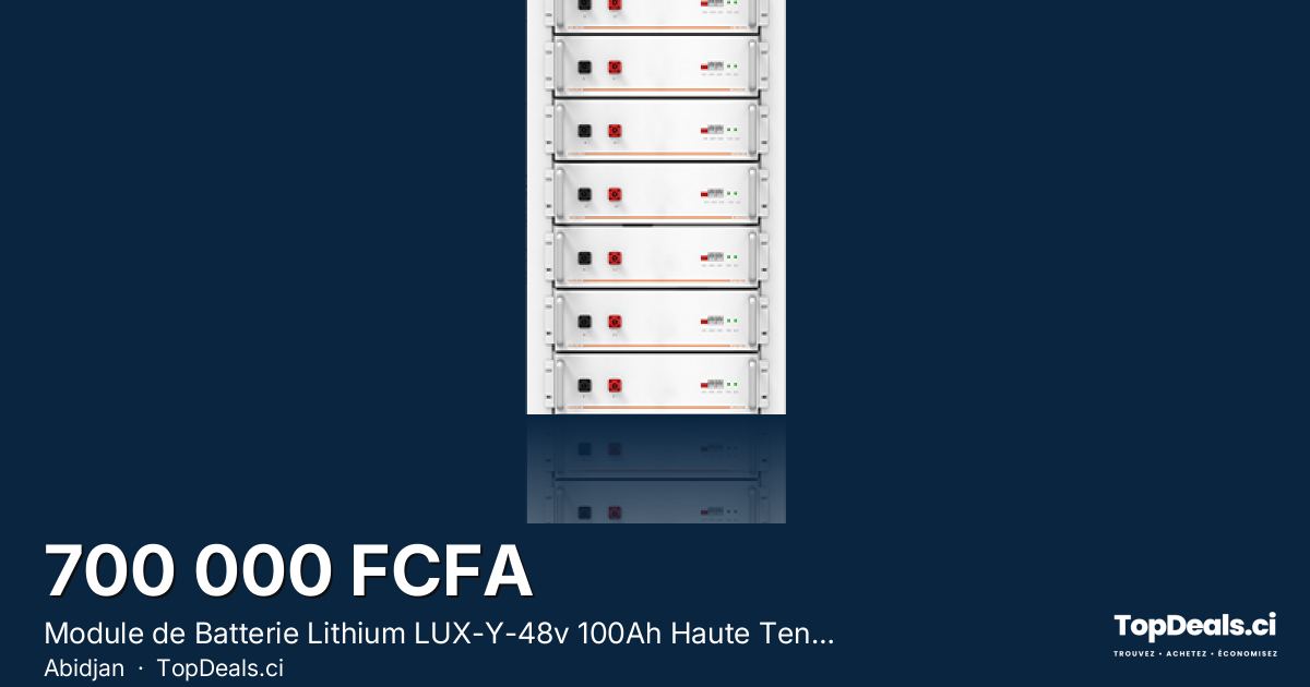 Aperçu du partage – Module de Batterie Lithium LUX-Y-48v 100Ah Haute Tension