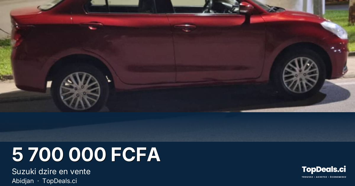 Aperçu du partage – Suzuki dzire en vente