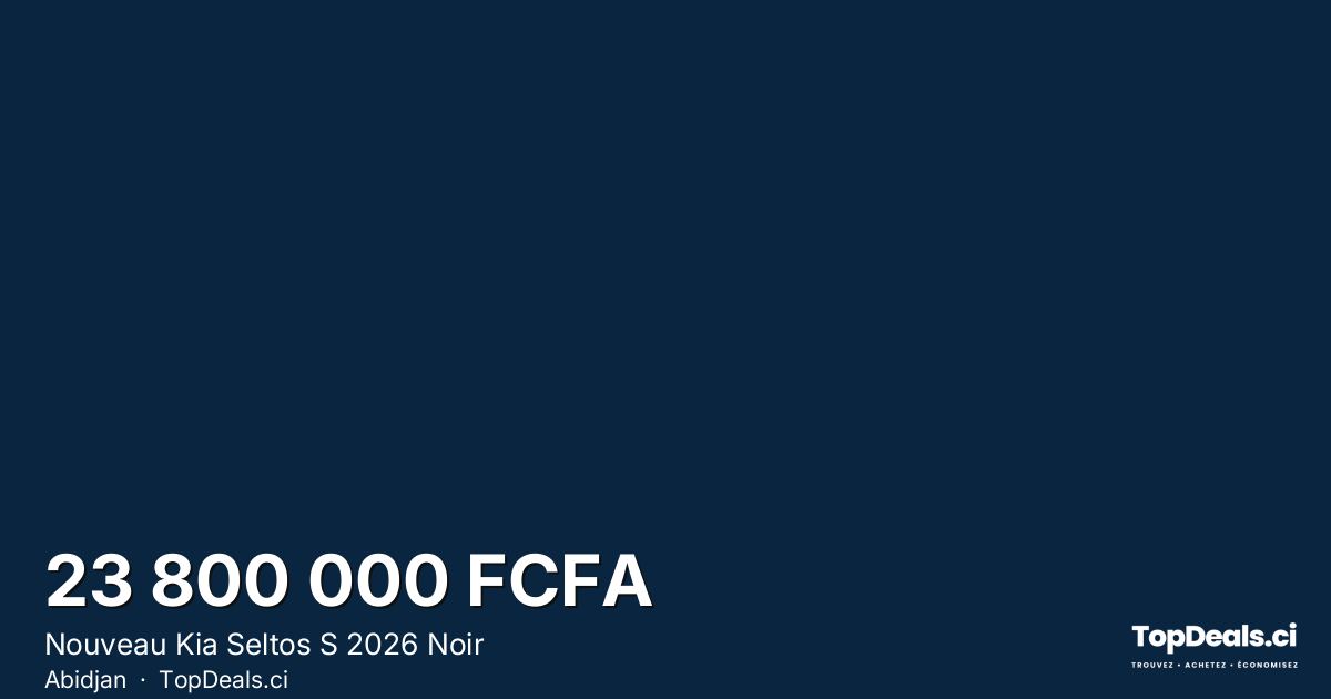 Aperçu du partage – Nouveau Kia Seltos S 2026 Noir